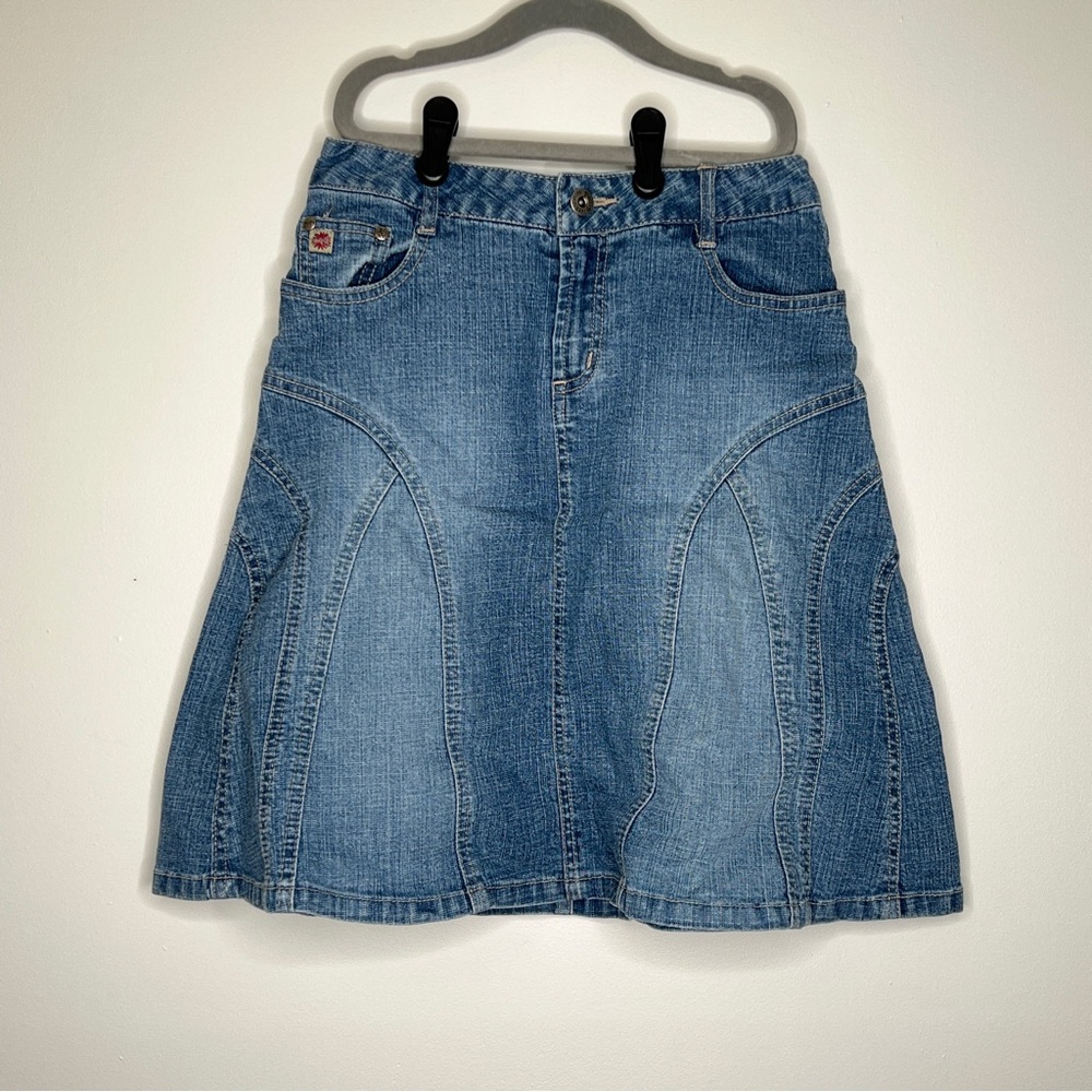 Paris Blues Blue Knee-Length A-Line Skirt